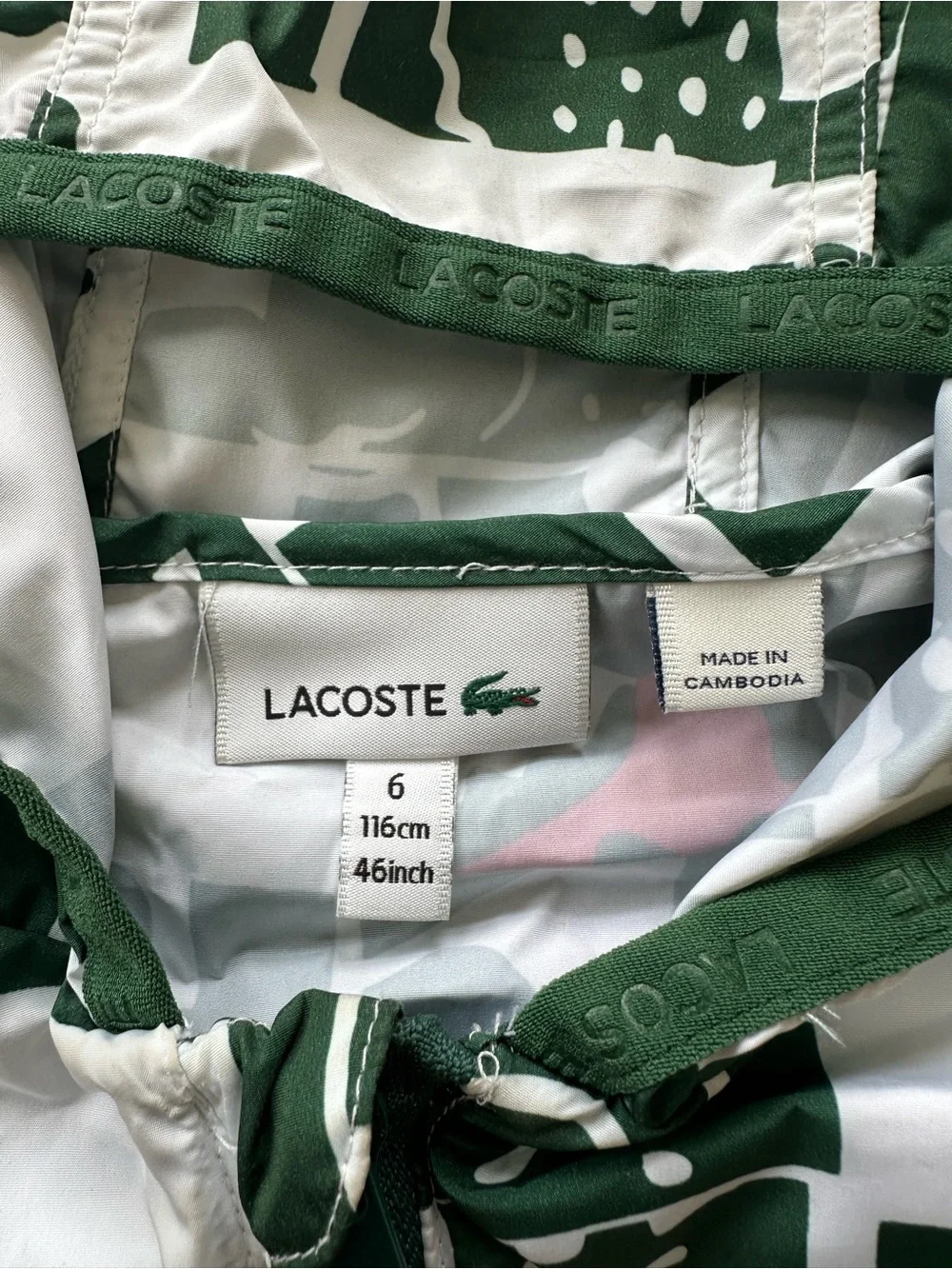 Lacoste lightweight hooded